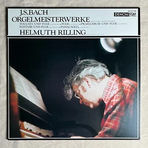 HELMUTH RILLING Bach: Orgelmeisterwerke 1975 Vinyl LP Denon OX-7027-ND - VG+ - Picture 1 of 4