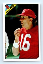 1990 Panini Stickers Joe Montana San Francisco 49ers #196 Made in Italy