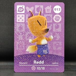 Tarjeta Amiibo REDD (SP) #012 Animal Crossing Serie 1 Auténtica Nintendo