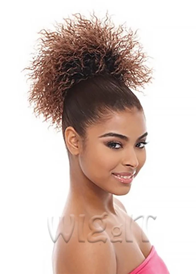 VOLCANO | CABELLO HUMANO | COLA DE CABALLO RIZADA CON CLIP CON CORDÓN | COLECCIÓN JANET Foto 1 de 1