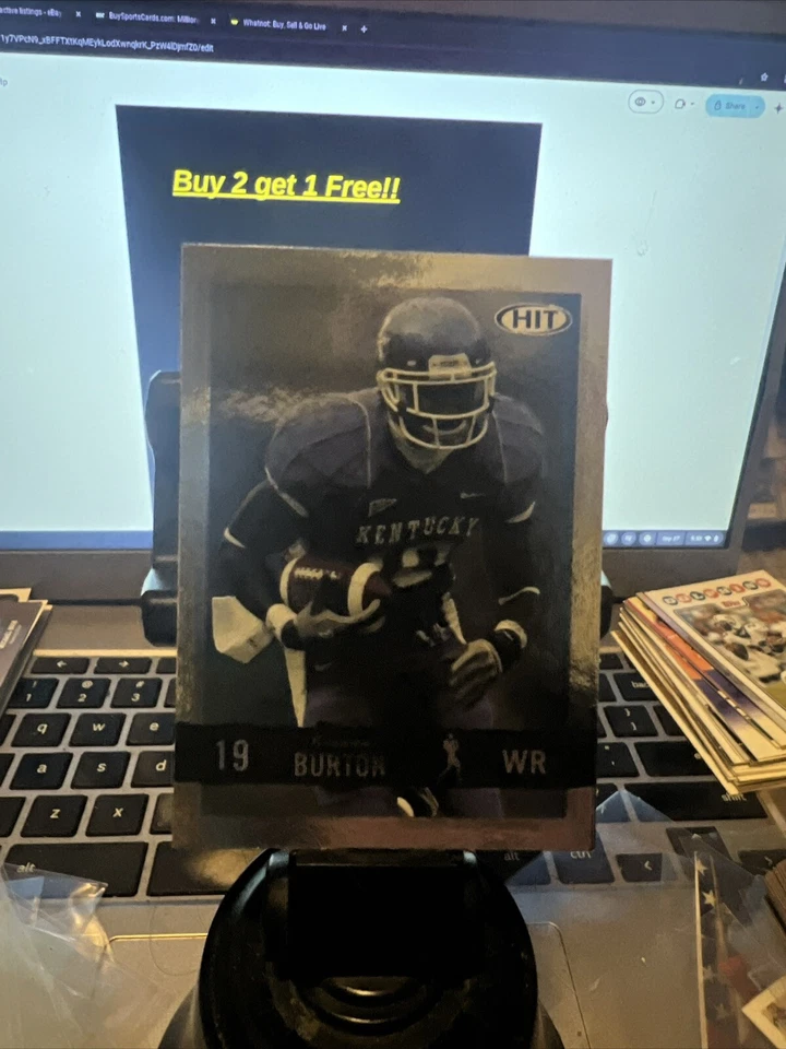 Keenan Burton Kentucky Wildcats 2008 SAGE HIT Silver #19 Louisville Manual 11E - Image 1 of 1