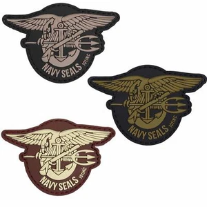 Patch 3D Navy Seals Abzeichen Aufnäher Emblem Gummi - Bild 1 von 7
