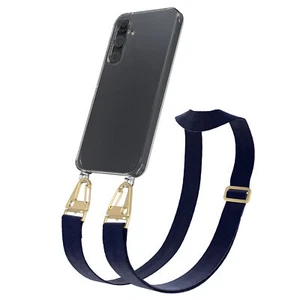 Opaska na telefon komórkowy do Samsung Galaxy A35 Silikonowe etui z paskiem Cover Etui pelerynowe Niebieskie - Zdjęcie 1 z 7