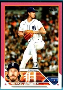 2023 Topps Mother’s Day Hot Pink #41/50 564 Michael Lorenzen - Detroit Tige CARD