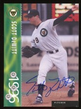 1996 Kane County Cougars SCOTT DEWITT Signed Card autograph AUTO MARLINS