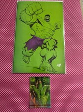 HULK 11 DAVID NAKAYAMA VIRGIN VARIANT COVER MARVEL MASTERPIECES SIENKIEWICZ card