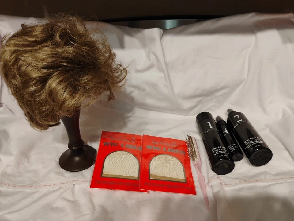 Vtg Jon Renau Dirty Blonde Wig  - Volumized Bob, & NEW Jon Renau Accessories!! - Image 1 of 4