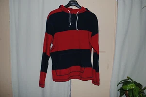Sudadera con capucha Old Navy para hombre roja azul a rayas mediana - Imagen 1 de 8