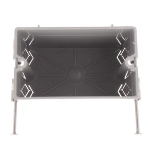 P&S Gray 1-Gang Construction Switch and Outlet Nail-On Shallow Box S1-18-R - Foto 1 di 5