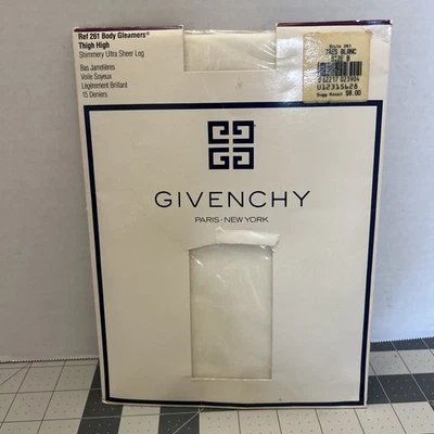 Givenchy Body Gleamers Coxa Alta Cintilante Ultra Transparente Tres Blanc Tamanho B #261 - Imagem 1 de 4