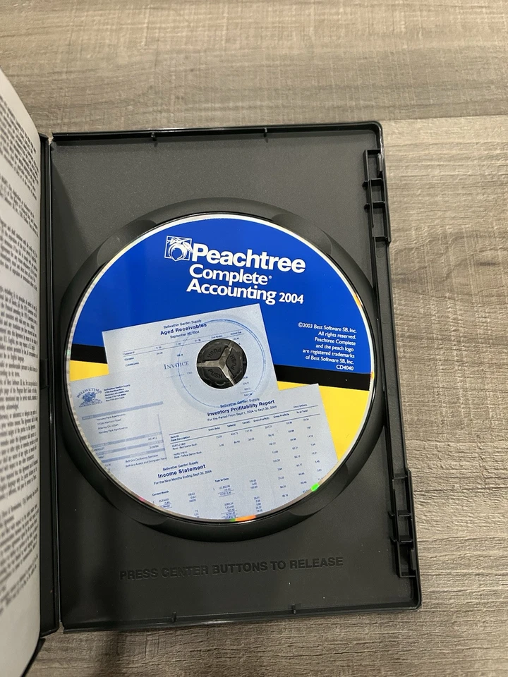 2004 Sage Peachtree Complete Accounting Product CD and Install READ DESCRIPTION - Image 1 of 2