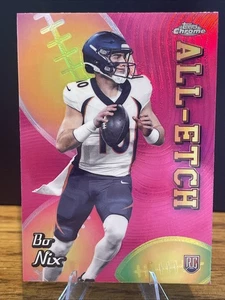 2024 Topps Chrome - Bo Nix (RC) - All-Etch Pink Refractor #CAE-BN - Picture 1 of 2