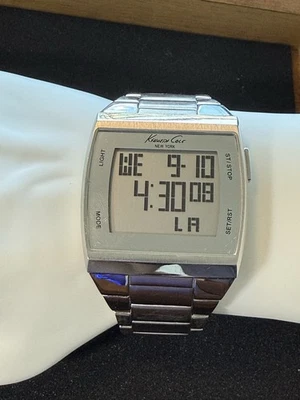 Kenneth Cole KC3911 Digital Touch-Screen Watch Stainless Steel – New Battery - Image 1 of 4