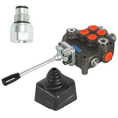 Hydraulic Directional Control Valve 2 Spool 21GPM w/Joystick / conversion plug - Image 1 of 4