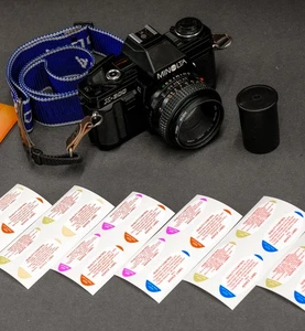 25 X Petit Qualité Contrôle Advice Autocollants pour sans Miroir SLR 35mm Caméra - Picture 1 of 2