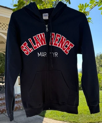 CÁRDIGAN ST. LAWRENCE MARTYR CREMALLERA AZUL MARINO ADULTO PEQUEÑO. (NUEVO) Foto 1 de 4