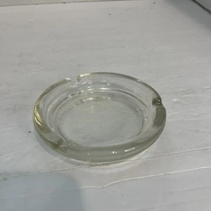 Vintage Clear Glass Ashtray 3 Slot 4 1/2” Diameter - Picture 1 of 3