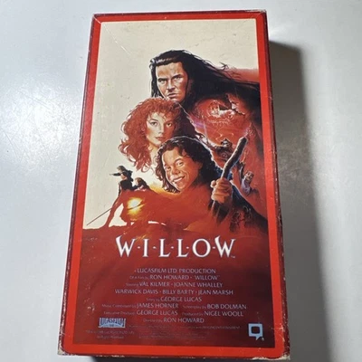 Willow (VHS Tape, 1988) Val Kilmer Fantasy Original Vintage Side Barcode RCA - Image 1 of 4