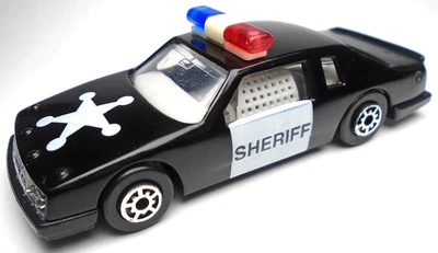 VINTAGE MAISTO BUICK LESABRE STOCK CAR SHERIFF BLACK DIECAST 3 1/8" POLICE CAR - Image 1 of 4