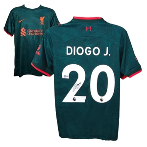 Diogo Jota Signed Liverpool Away Soccer Jersey #20 with Beckett COA - Picture 1 of 4