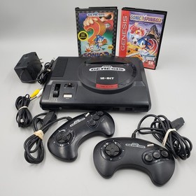 Sega Genesis Console Model 1 Complete Bundle w/ Sonic 2 + Spinball Tested