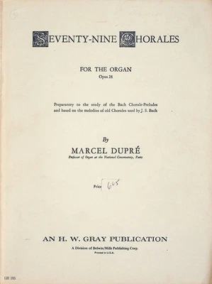 For The Organ 79 Chorales Opus 28 Study Bach Chorale Preludes Music Songs Book - Image 1 of 4