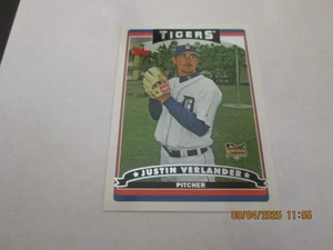 JUSTIN VERLANDER TIGERS 2006 TOPPS ROOKIE CARD #641 - Picture 1 of 2