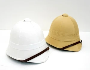 British Army Pith Helmet White or Khaki Safari Zulu / Boer War Tropical Hat - Picture 1 of 1