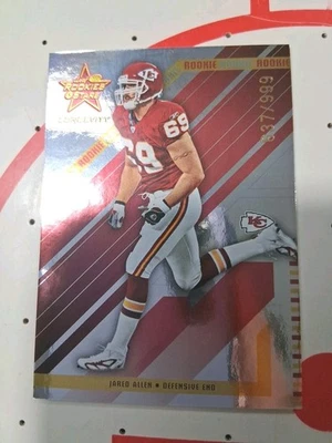 2004 Leaf Rookies & Stars Longevity JARED ALLEN Rookie RC  637/999  #143 HOF  - Image 1 of 4