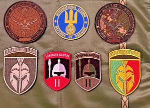 Ukraine Internationale Legion Patch Set 7 Militär Aufnäher Ukraine Streitkräfte - Bild 1 von 1