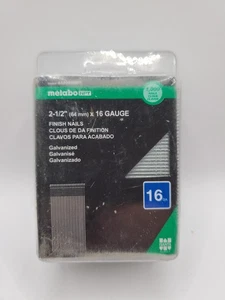 Metabo HPT 44206SHPT Electro Galvanized 16 ga. Straight Strip Nails 2-1/2 L in. - Picture 1 of 1