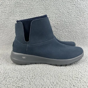 Skechers Damenschuhe On The Go Joy Stiefel Wildleder marineblau grau Chukka Größe 11 - Bild 1 von 10