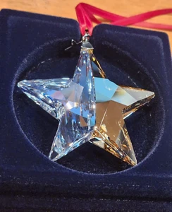 SELTEN! NEU! 2021 Swarovski Macy's zweifarbig klar & gold Kristall Stern Ornament - Bild 1 von 11