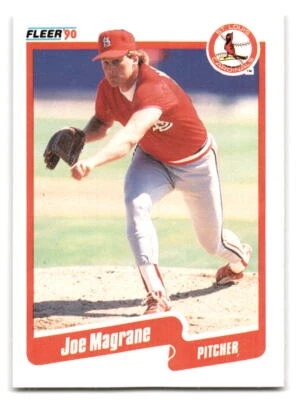 Joe Magrane 1990 Fleer Baseball #252a St. Louis Cardinals - Image 1 of 2