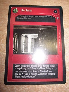 STAR WARS SWCCG CCG PREMIUM DARK FORCES N/MINT UNCO FROM FREE JEDI PACK - Picture 1 of 2
