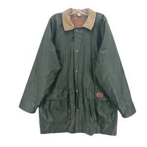 Chaqueta WOOLRICH Vintage Field Chore Verde HECHA EN EE. UU. Cuello Pana GRANDE - Imagen 1 de 16
