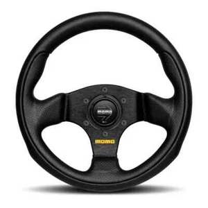 MOMO Motorsport Team Street Steering Wheel, Black Leather, 300mm - TEA30BK0B - Picture 1 of 1