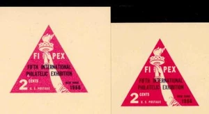 UX44f 2c FIPEX EXHIBITION ROSE PINK SHADE VARIETY (S61B) MINT POSTAL CARD - Picture 1 of 2
