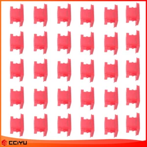 Red PushType Bumper Retainer 30x Nylon Rivets CarClips For BMW #51458266814 - Picture 1 of 7