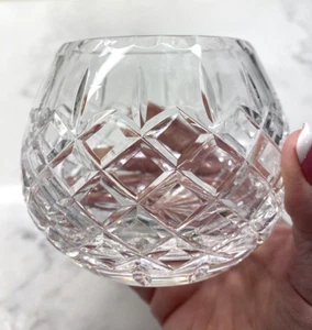 Rosenschalen 2 Bleikristall Böhmisch Tschechisch Klarschliff Glasvasen klein mittel - Bild 1 von 5