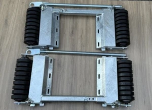 2 x RECOVERY SKATES SELF-JACKING FOLDING SKATE DOLLY Moving Wheel Loader 3T - Picture 1 of 22