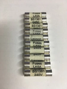 LAWSON Fuse LA5 LA5A 5A Consumer Unit Distribution Board Fuse Link JPSF797 - Picture 1 of 4