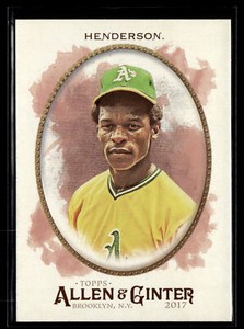 2017 Topps Allen & Ginter #54 Rickey Henderson See Scan