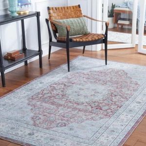 SAFAVIEH Tucson Collection TSN112P Rust / Beige Rug - Picture 1 of 19