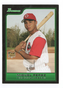 EX- 2006 Bowman 212 Miguel Perez   Cincinnati Reds Card