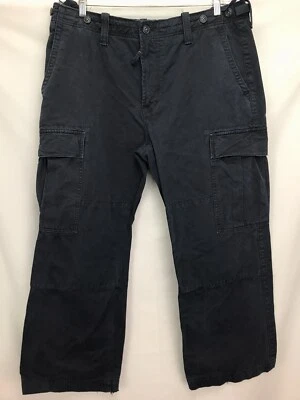 Pantalones Gap Para Hombre 38x28 Azul Marino Oscuro Carga Sarga Anchos? Patinador de pierna (tag38x30) Foto 1 de 4