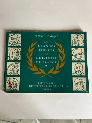 Album Historique Grandes Figures De L’histoire De France Biscottes L’ANGEVINE - Photo 1/4