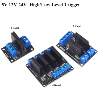 1/2/4 Kanal Relais Modul 5 12 24V DC Solid State Relais Low / Hoch Level Trigger - Bild 1 von 4