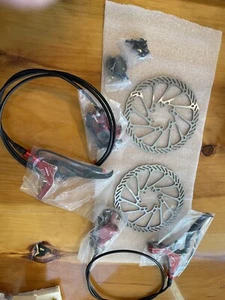 TANKE MTB Bike oil disc brake 160mm rotor Caliper hydraulic calliperplate KIT - Picture 1 of 7