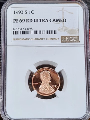 1993 S Lincoln 1c, NGC Certified PF 69 UCAM RD, 095 Cover